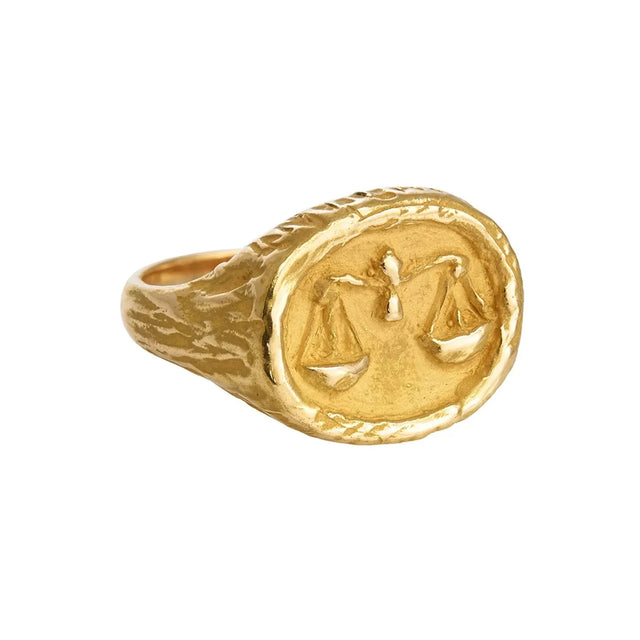 Sidney Garber Zodiac Ring - Libra - Rings - Broken English Jewelry side view