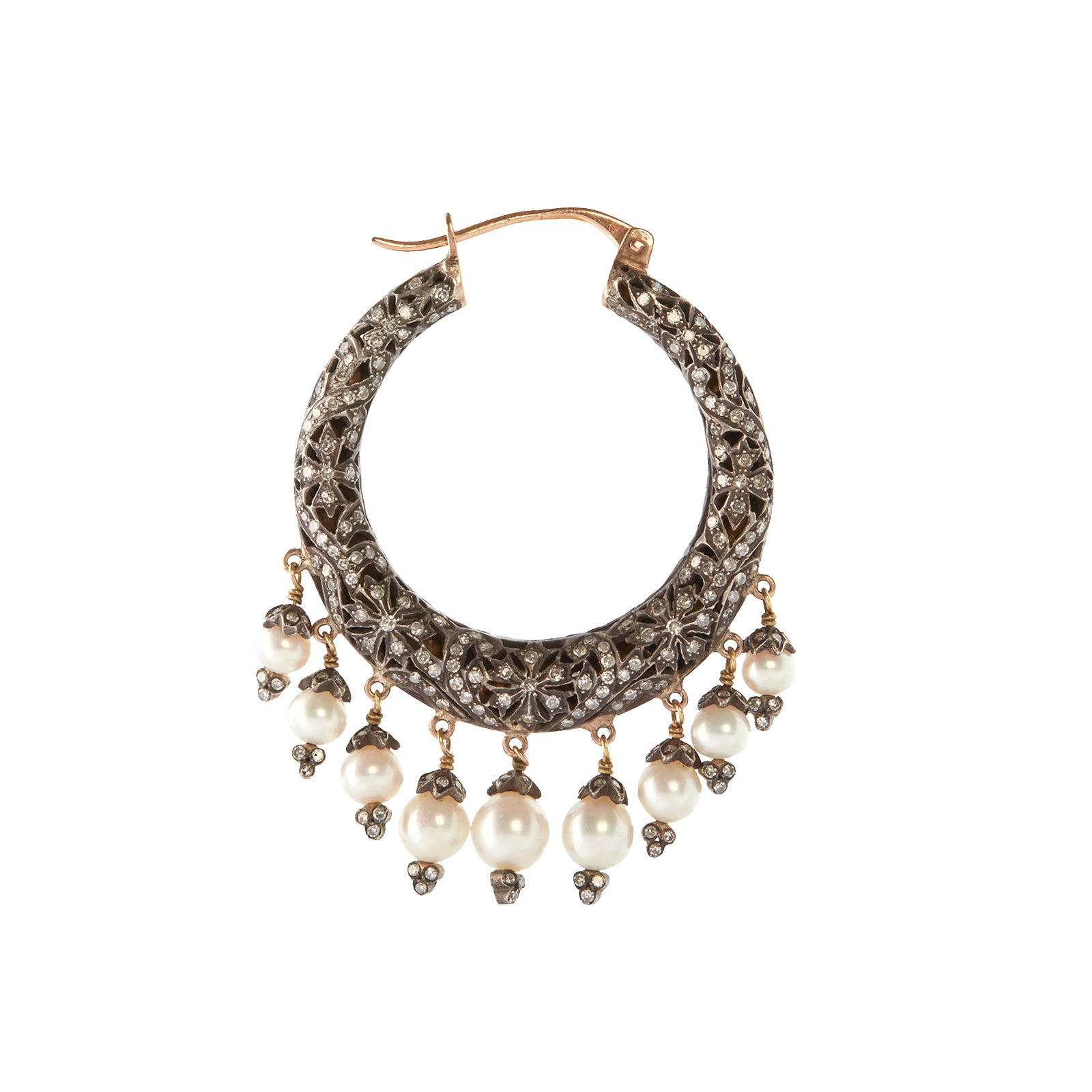 Munnu The Gem Palace Reverse Hoop Earrings side view