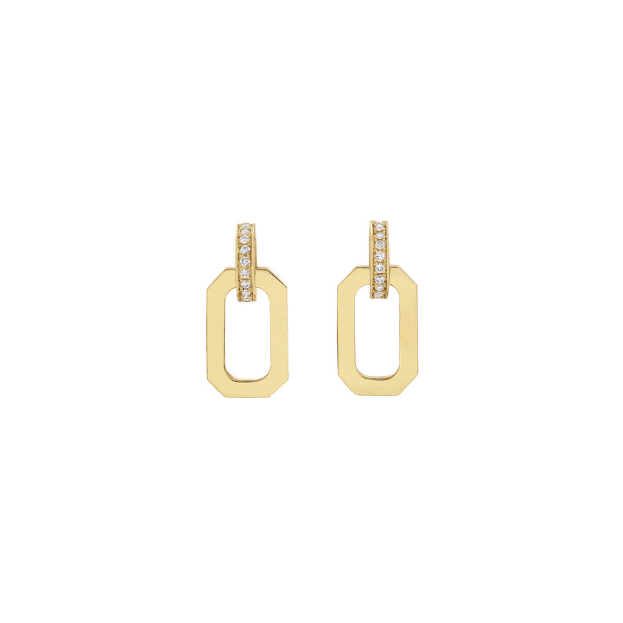 Nancy Newberg Link Drop Earrings - Earrings - Broken English Jewelry front view