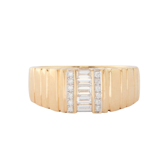 Diamond Twist Cigar Ring - Main Img