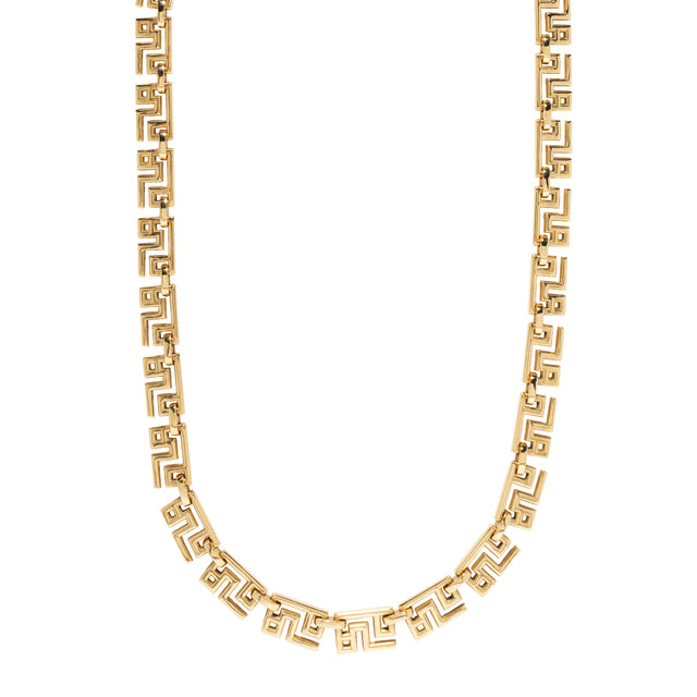 Greek Pattern Chain Necklace