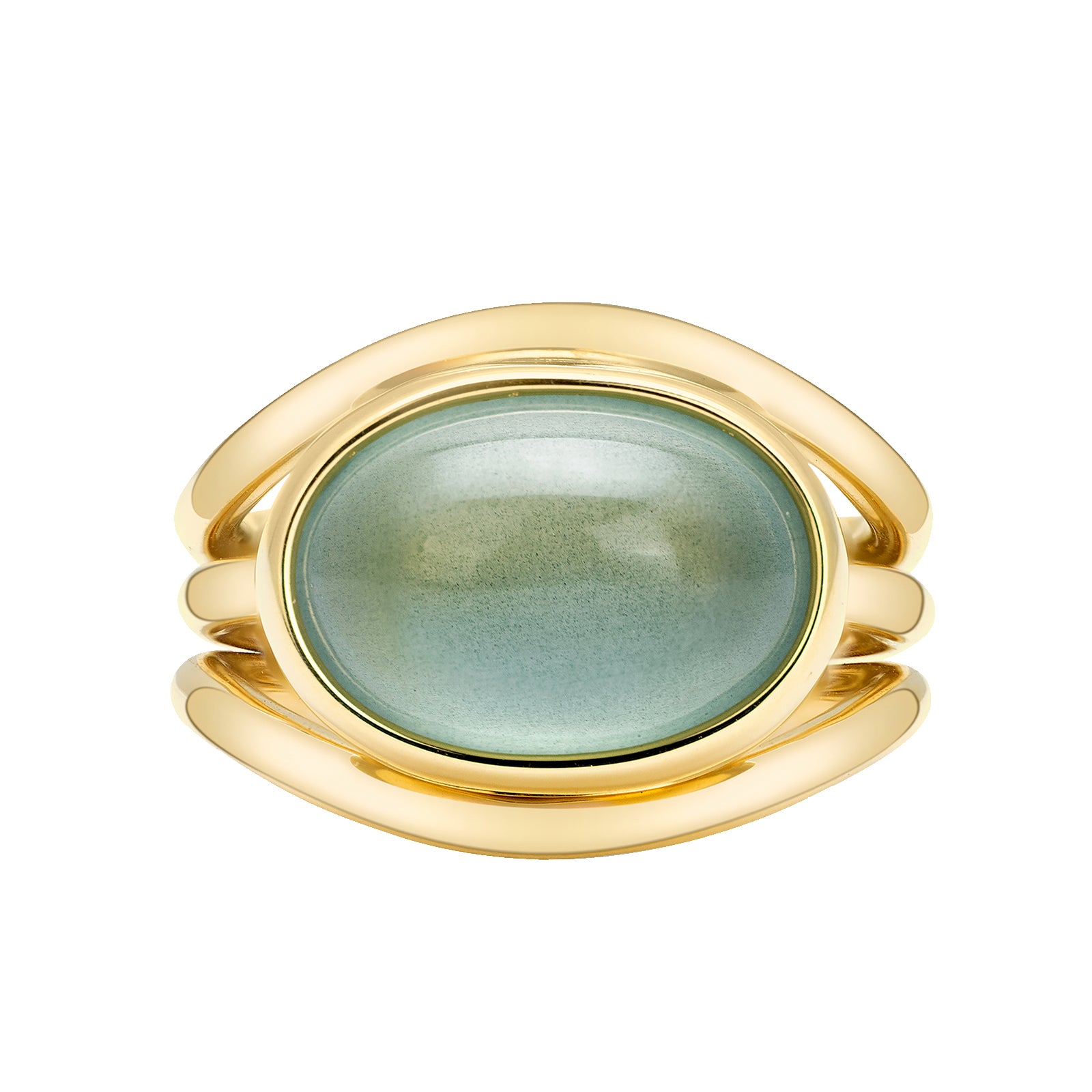 VRAM One-of-a-Kind Bow Triple Band Ring front view